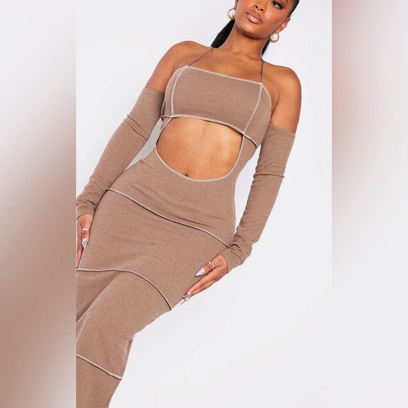 Brown Maxi Dress - Picture 6 of 8